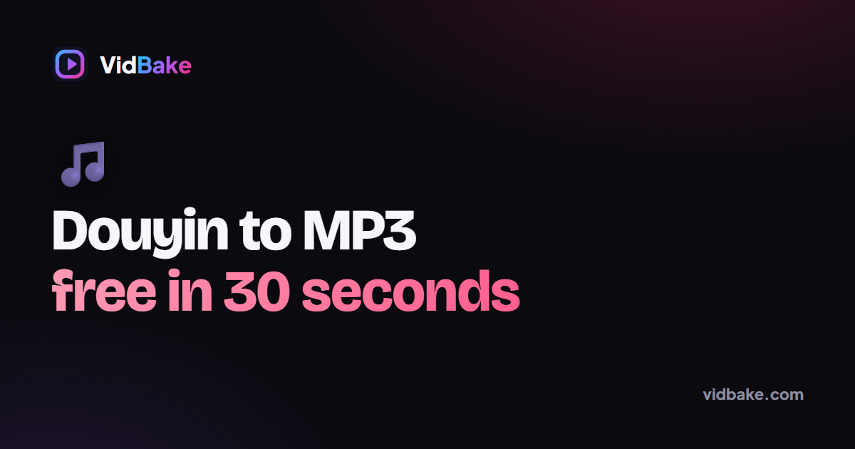 Douyin to MP3: Download the Sound of Any Douyin Video Free