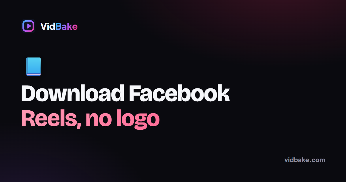 How do I save a Facebook Reel when all I have is the share link from the app?